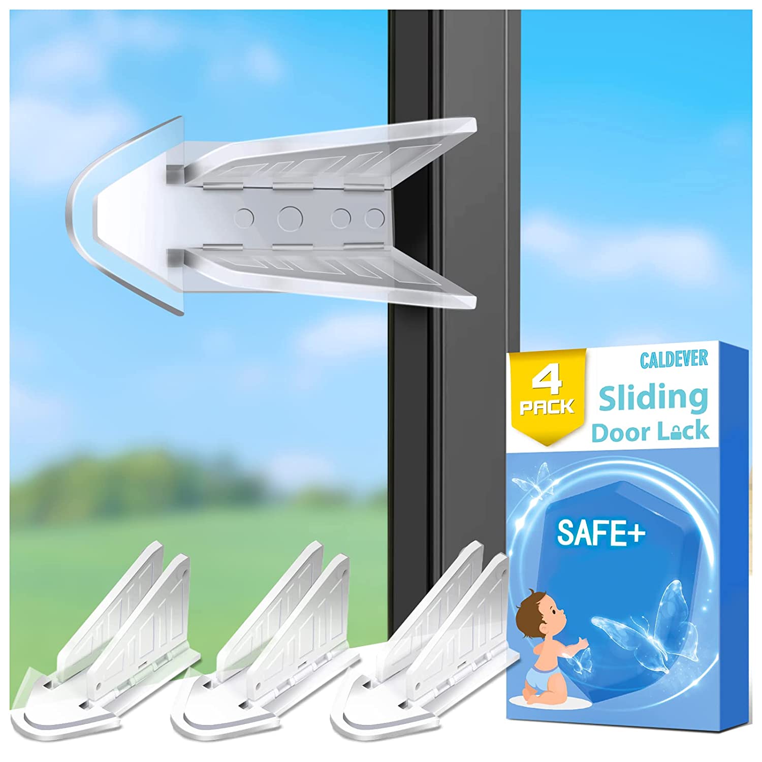 Sliding Door Stop, Window Child Safety Lock, Basafety Lock
